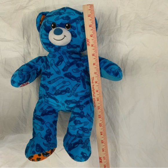 Build A Bear Blue Hot Wheels 50TH Anniversary Edition Plush Bear - Picture 14 of 15